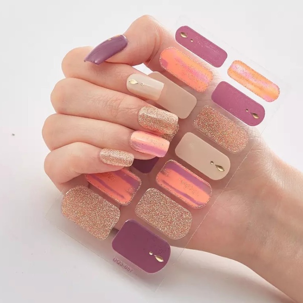 🎉 New Nail Stickers - 14 colourful sticker set